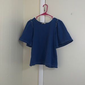 Altra’d state top size small in royal blue with lime green stitching